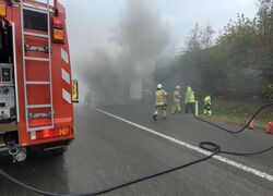 // EINSATZ // LKW Brand Autobahn A10
